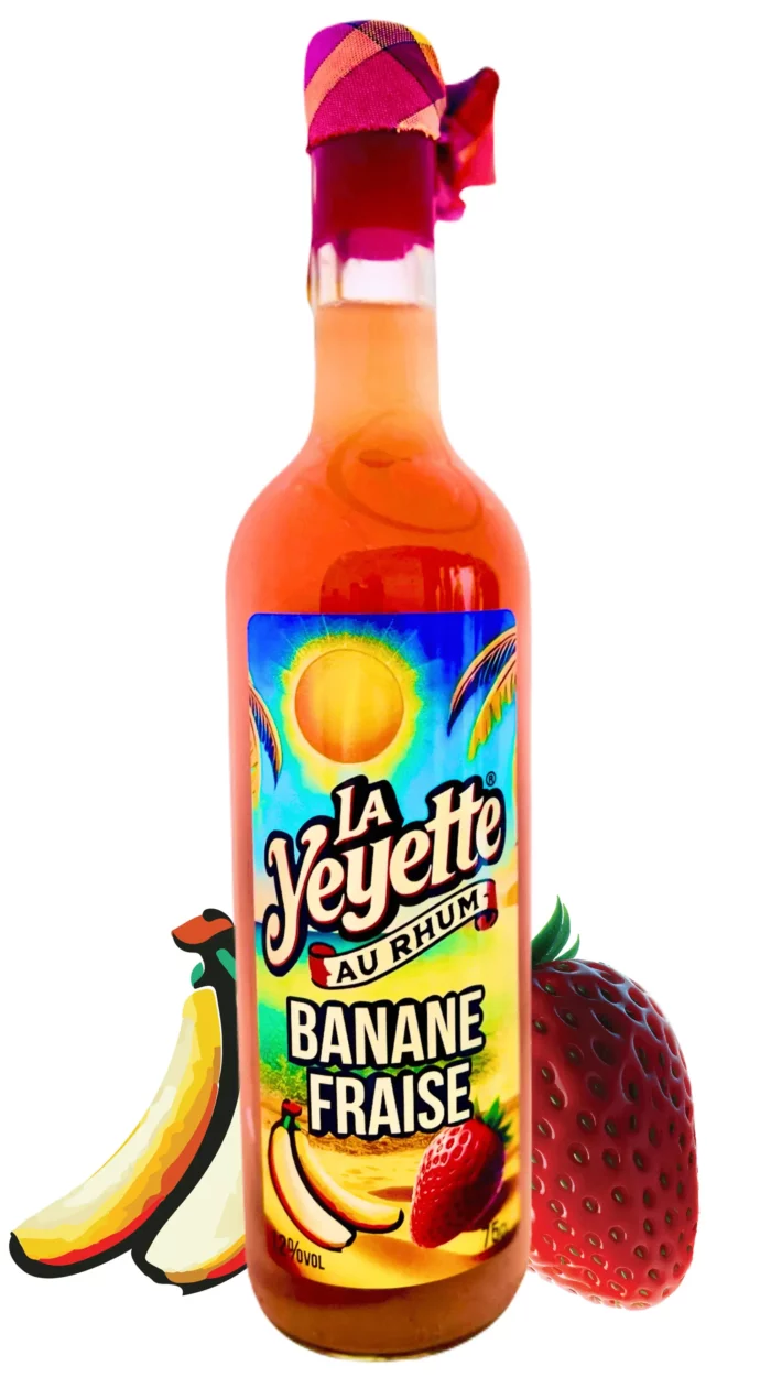 Punch Banane Fraise 12 % 75 cl