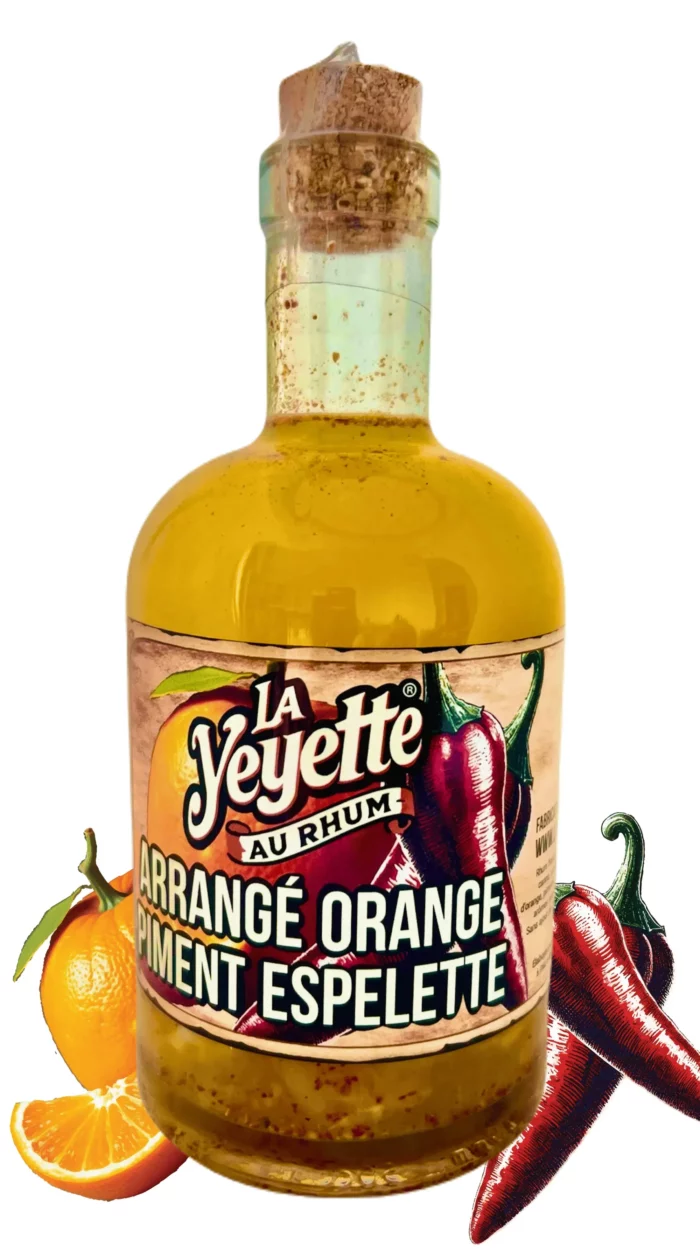 Rhum Arrangé Orange Piment d'Espelette 30 % 50 cl