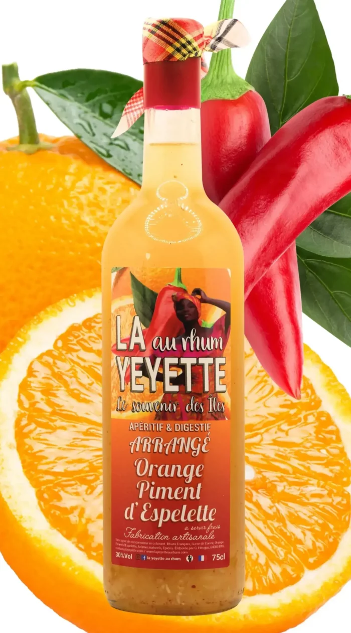 Rhum Arrangé Orange Piment d'Espelette 30 % 75 cl